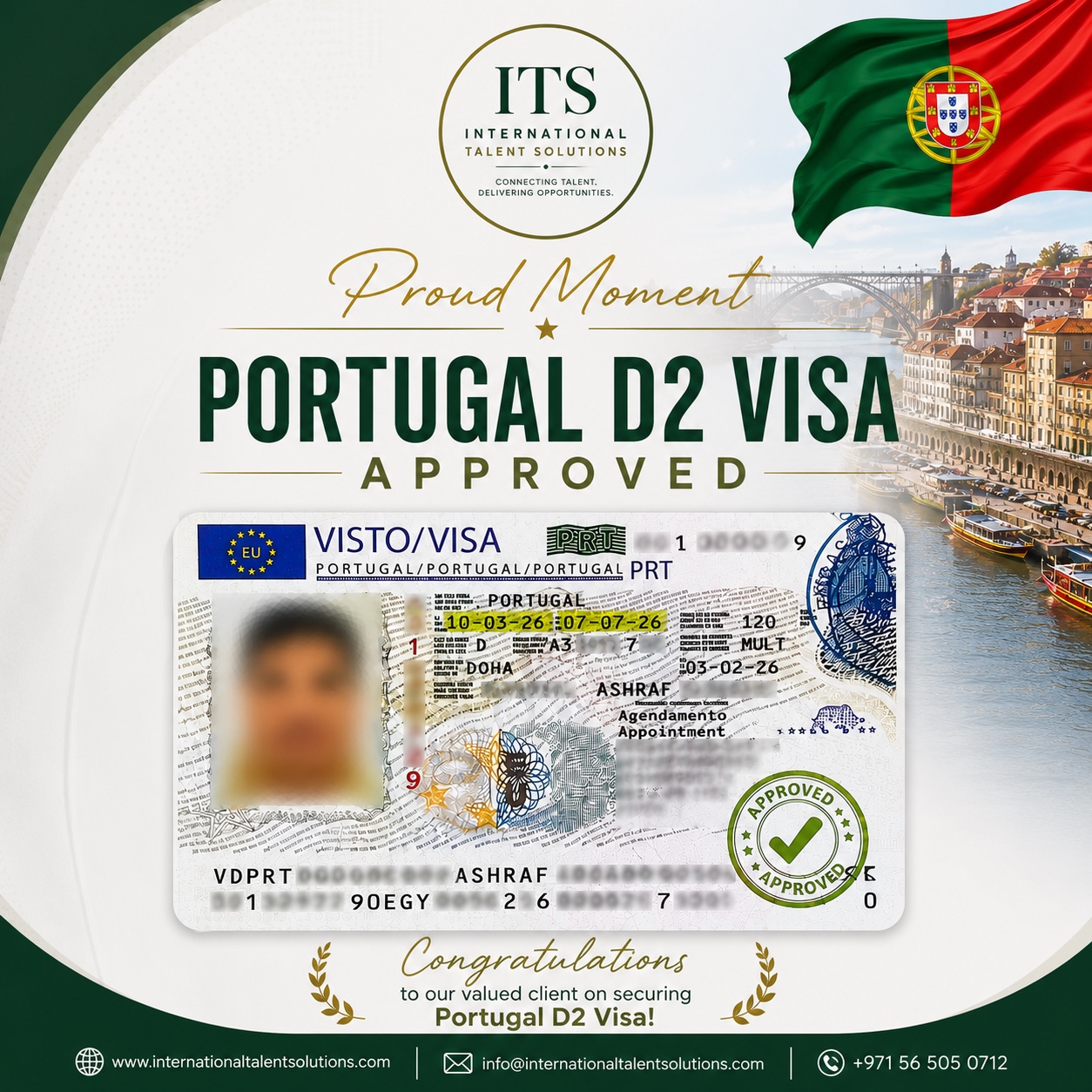 Portugal D2 Visa Approved