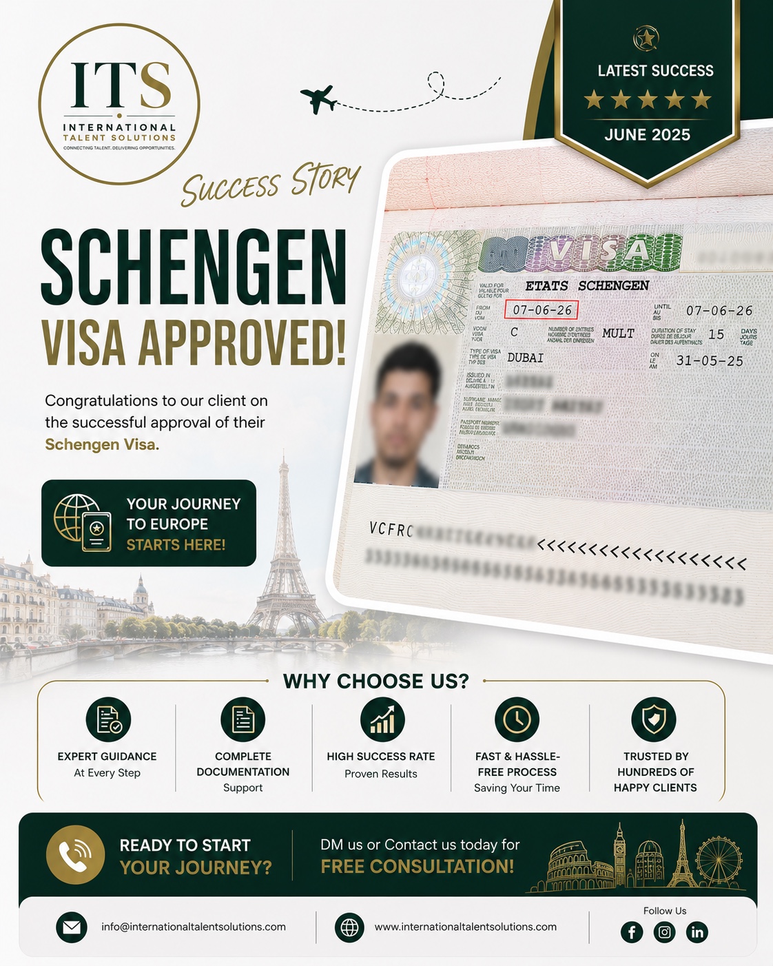 Schengen Visa Approved